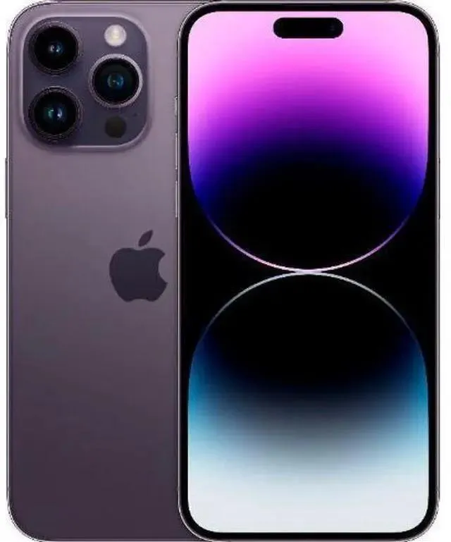 Apple iPhone 14 Pro Max - 128GB - Deep Purple - Dual eSim - Fully Unlocked - Acceptable (Grade C)