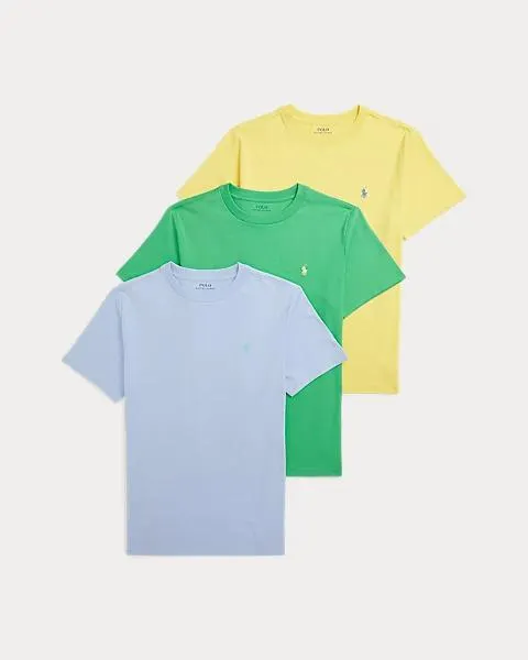 Cotton Jersey Crewneck T-Shirt 3-Pack