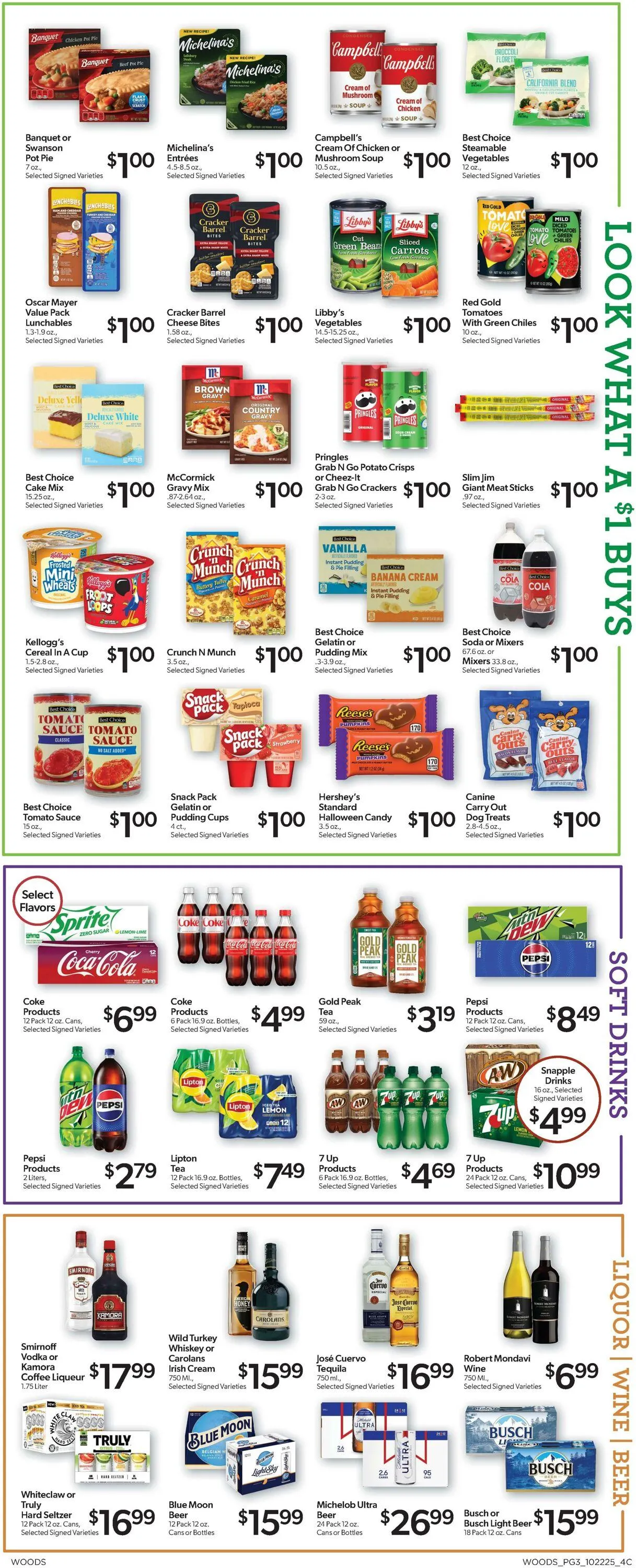 Weekly ad Woods Supermarket from October 22 to October 28 2025 - Page 3