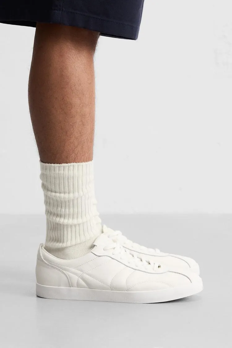 PADDED LEATHER SNEAKERS