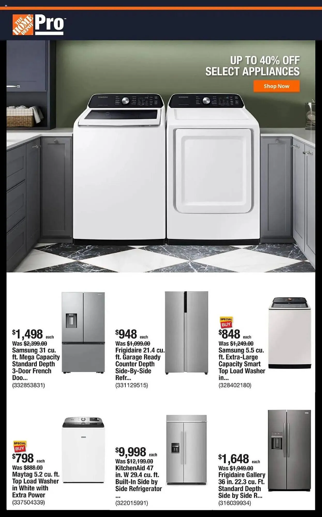 Weekly ad The Home Depot flyer from October 13 to October 21 2025 - Page 1
