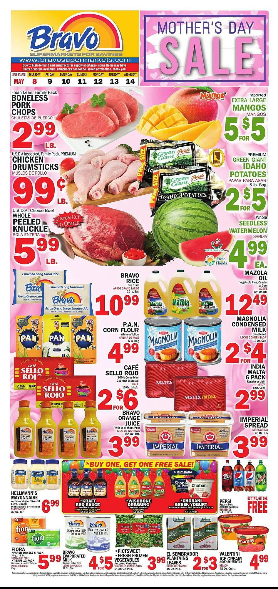 Weekly ad Bravo Supermarkets Weekly Ad from May 8 to May 14 2025 - Page 1