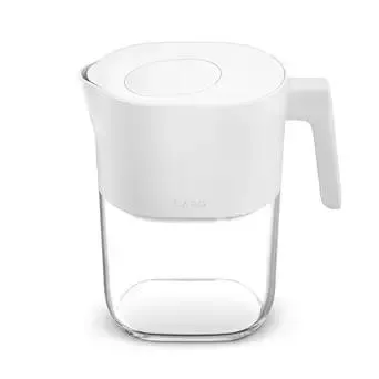 LARQ Water Filter Pitcher 1.9L (8-Cup) – Nano Zero Filter Removes Chlorine, Lead, PFAS & More – Pure White