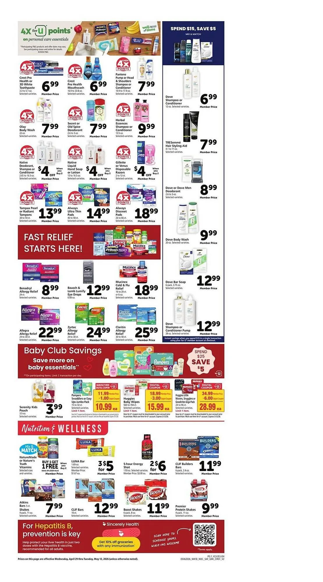 Weekly promotion Vons weekly ad spanning from May 6 to May 12 2026 - Page 10 for Catalogue 365