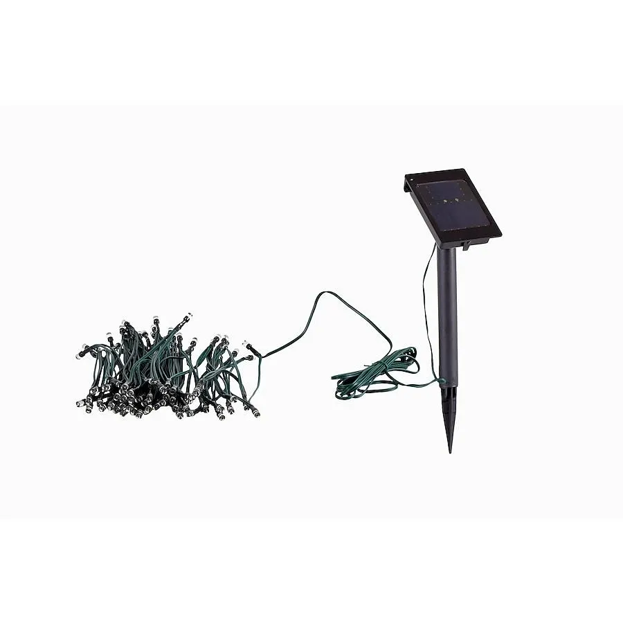 Harbor Breeze 45-ft Solar Green Outdoor String Light with White -Light LED Mini Bulbs