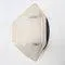 Octagonal Frosted Glass Wall Light, 1960s