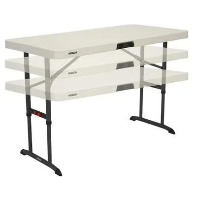Lifetime 4-Foot Adjustable Height Table -19 Pk (Commercial)