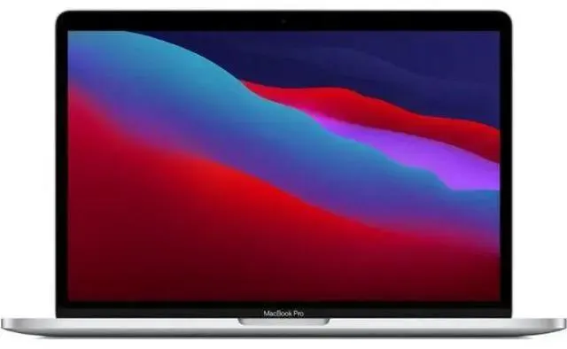 Apple MacBook Pro 13.3-inch (2020) - M1 - Apple M1 Chip: 8-Core CPU/8-Core GPU - 256GB - Silver - 8GB RAM - 2 Thunderbolts - Touchbar - Excellent (Grade A)
