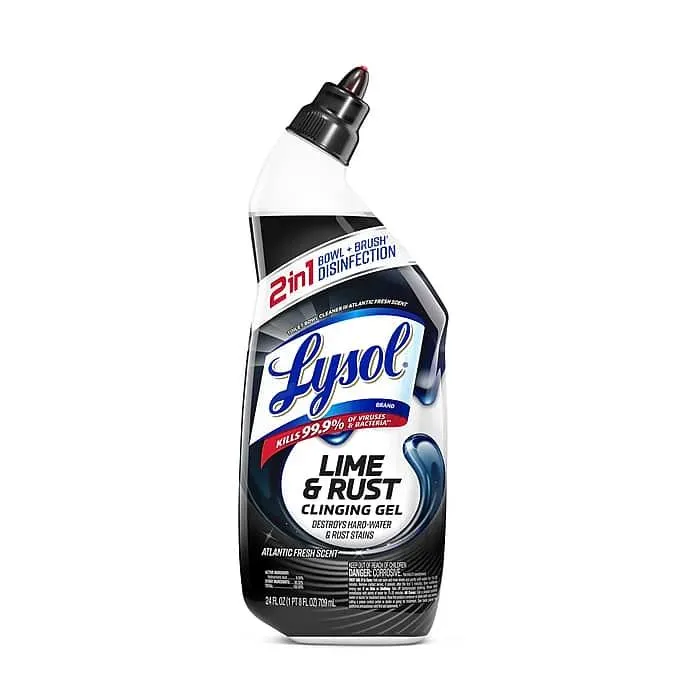 Lysol Toilet Bowl Cleaner Lime and Rust Remover,