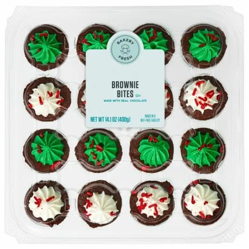 Bakery Fresh Candy Cane Sprinkle Brownie Bites