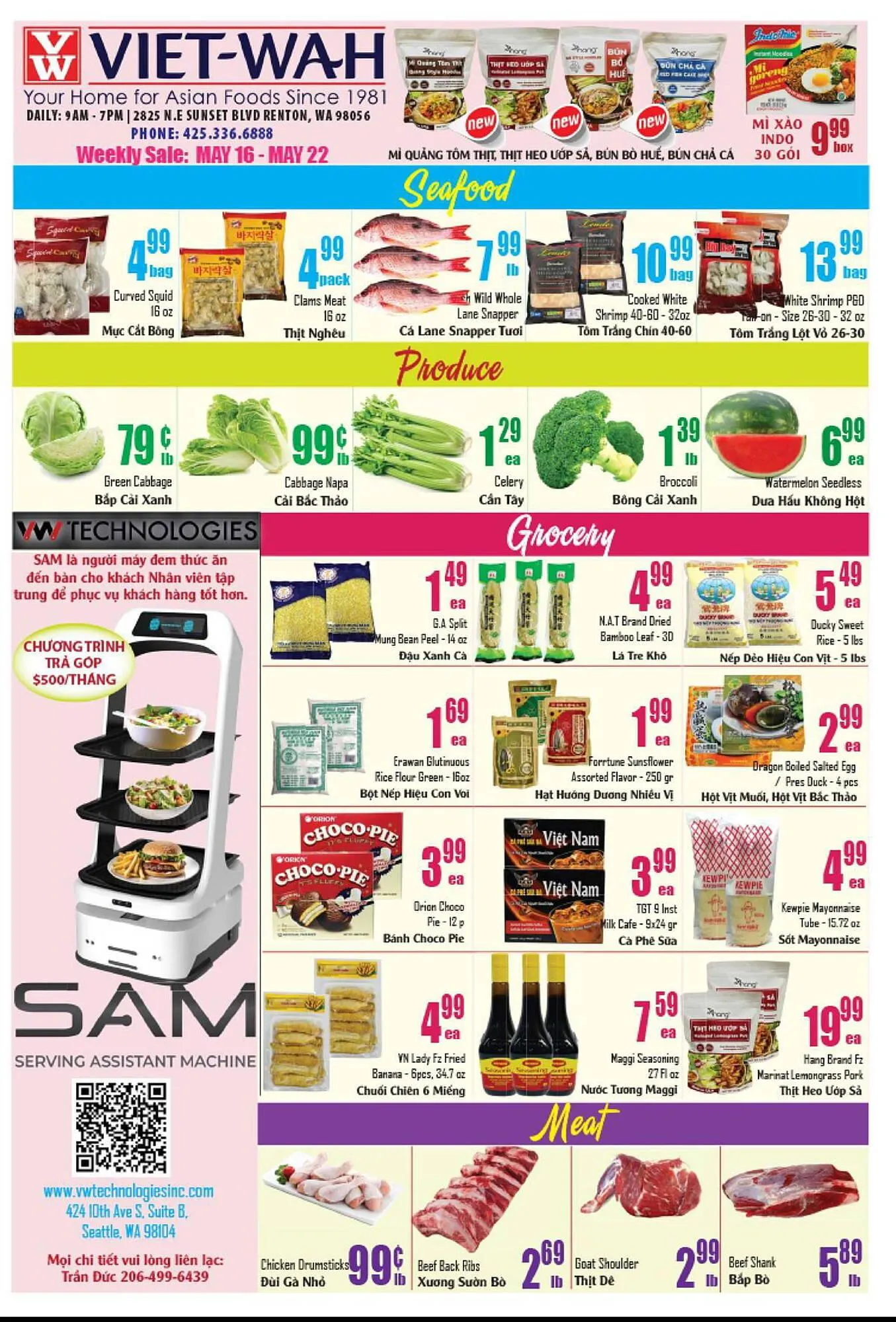 Viet Wah Supermarket Weekly Ad - 1