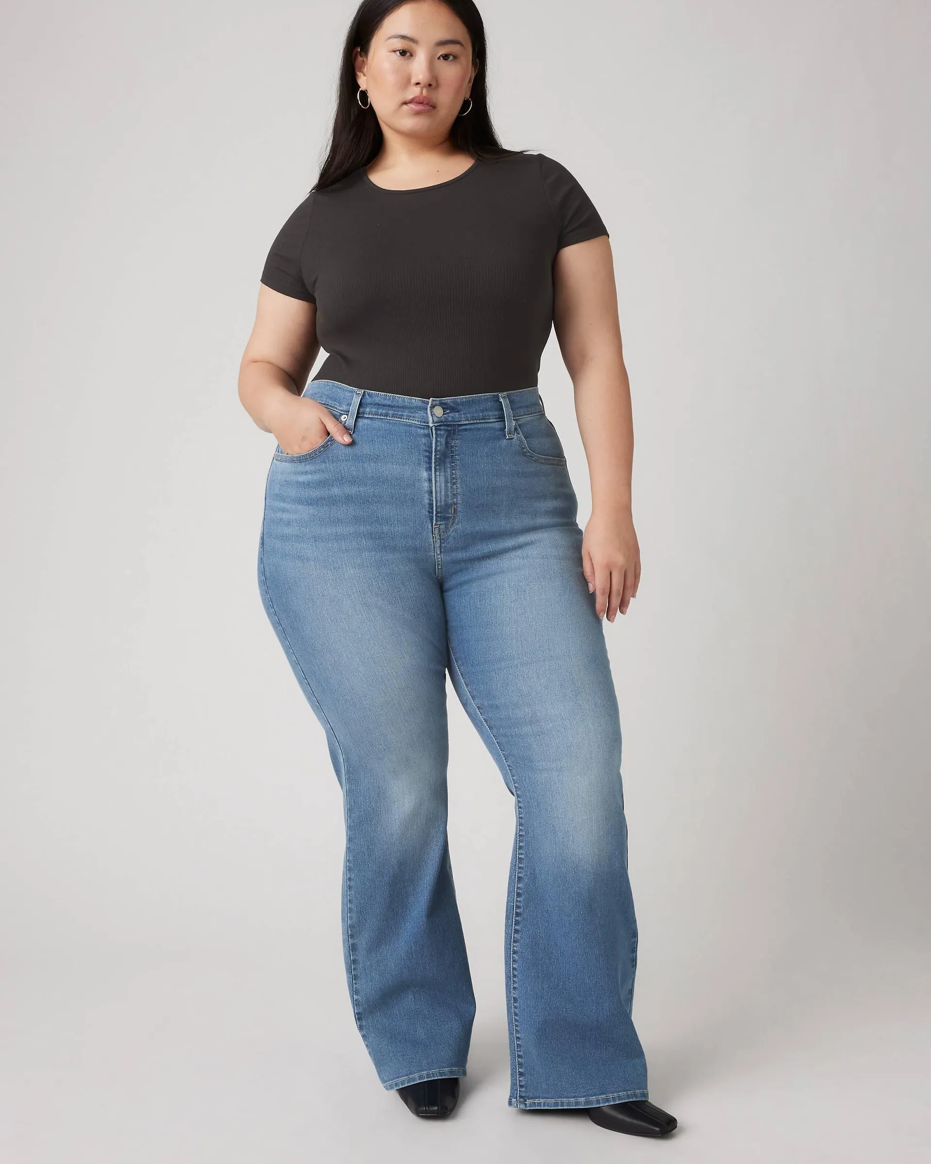 726 High Rise Flare Women's Jeans (plus Size)