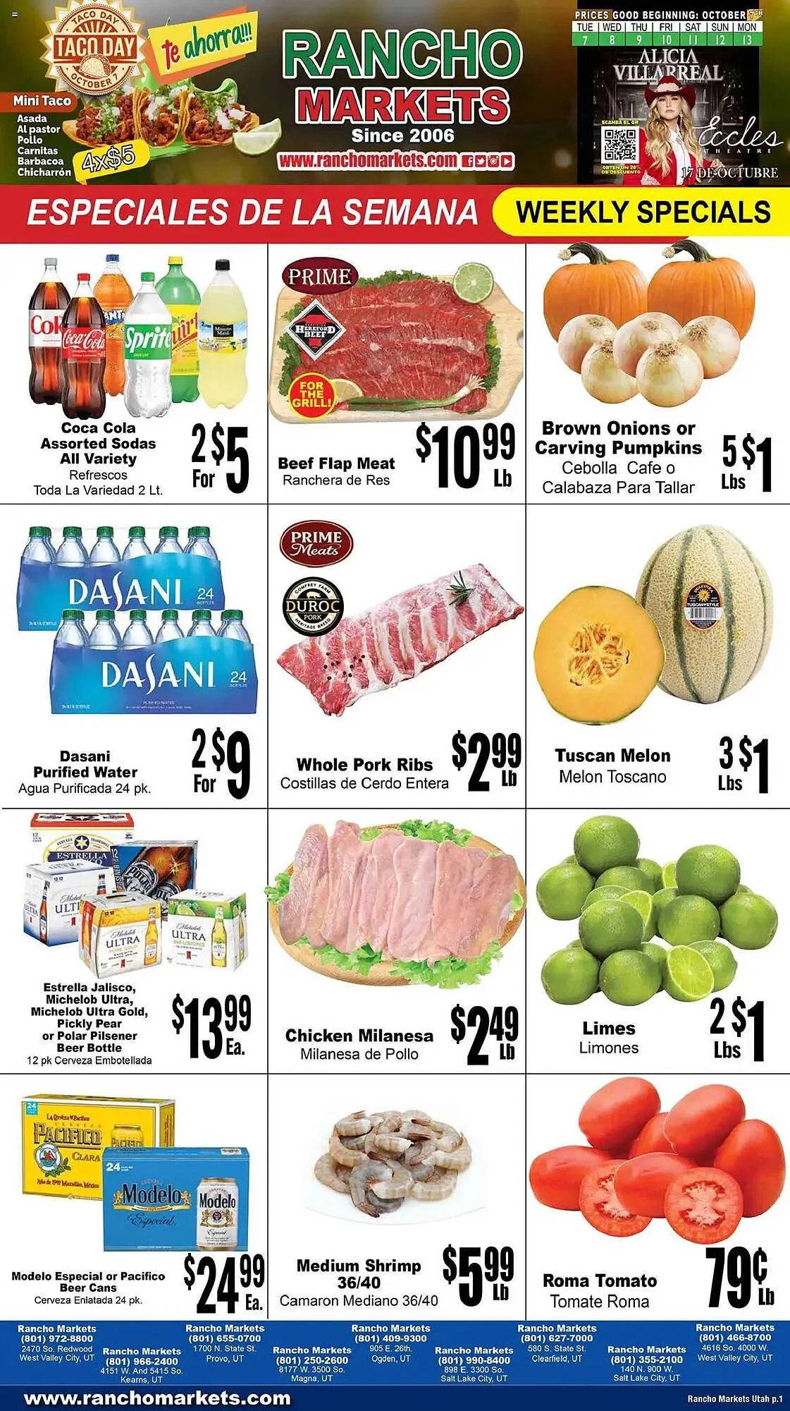 Weekly ad Rancho Markets weekly ad from October 7 to October 14 2025 - Page 1
