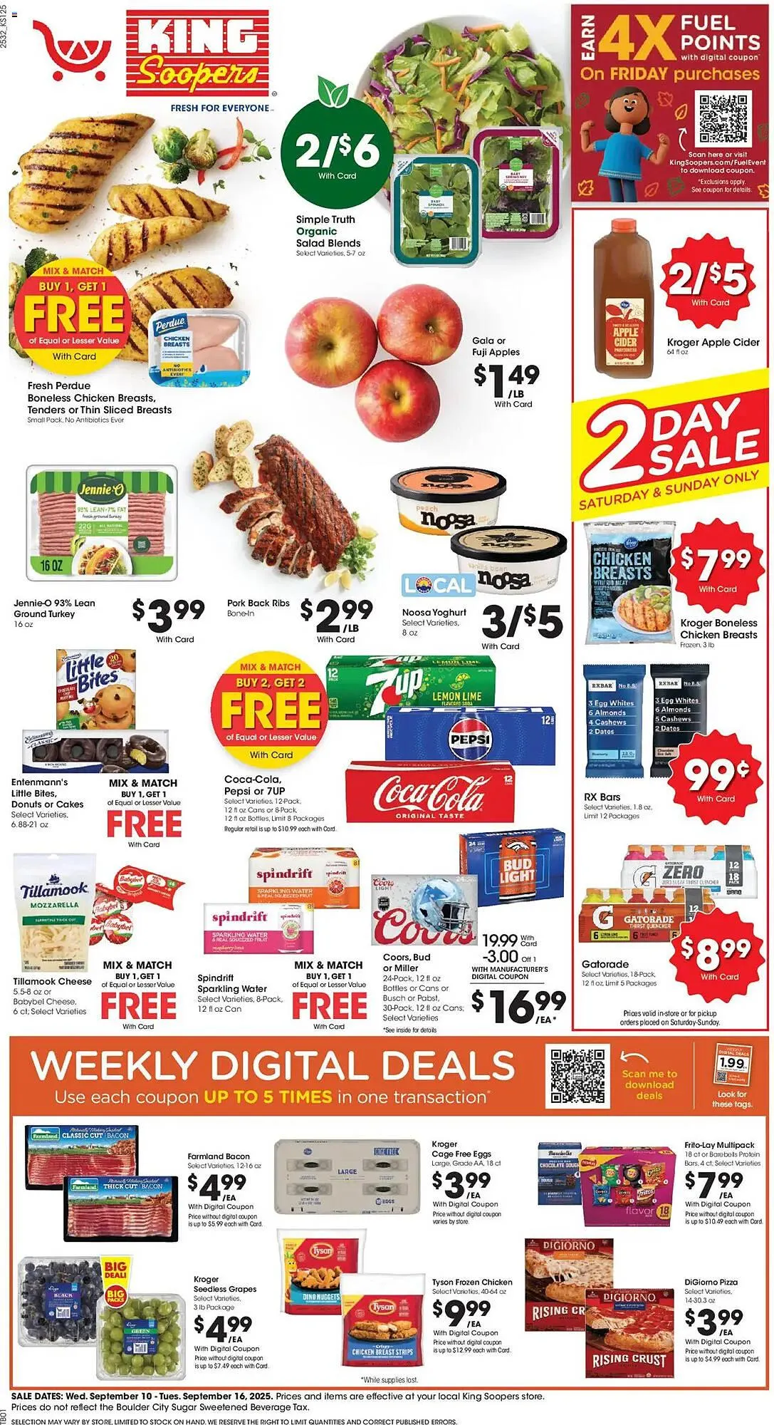 Weekly ad King Soopers weekly ad from September 10 to September 17 2025 - Page 1