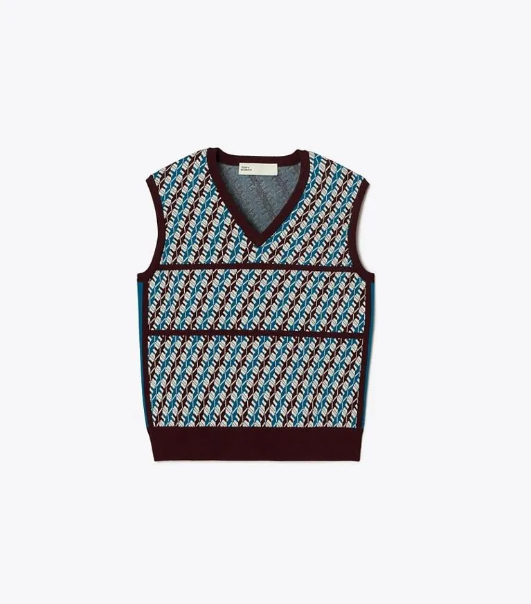 JACQUARD SWEATER VEST