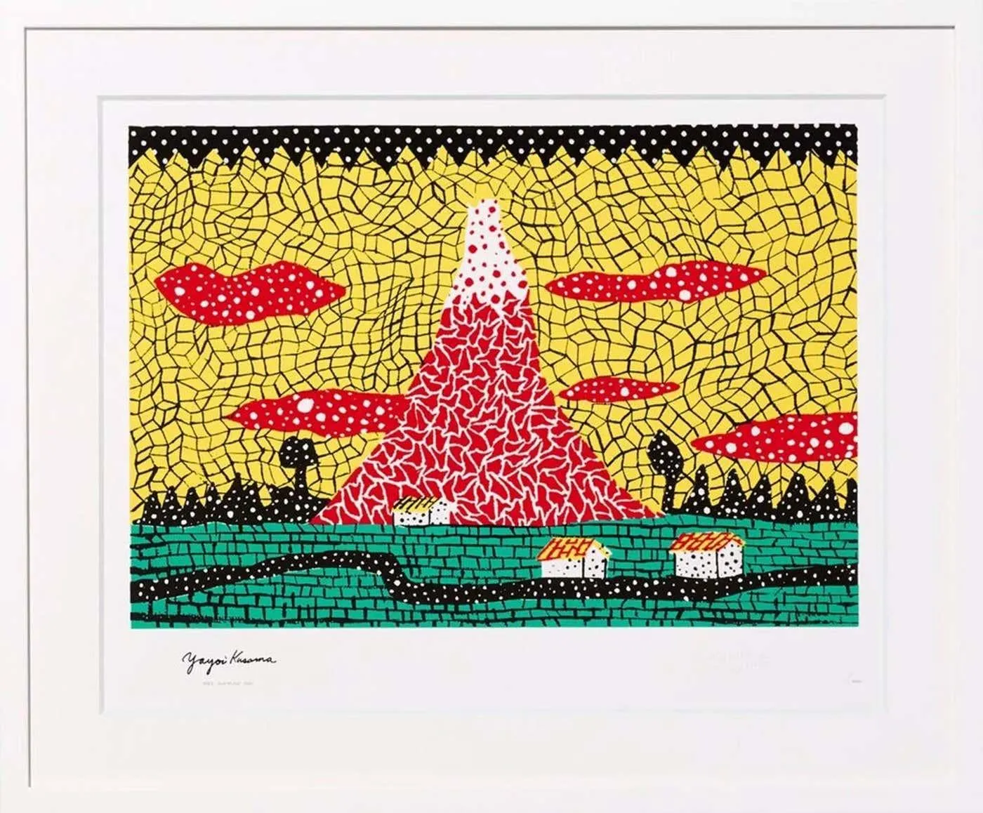 Yayoi Kusama Red Mt. Fuji 1982, 1982 1982
