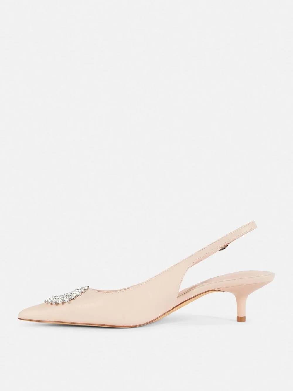 Rhinestone Slingback Heels