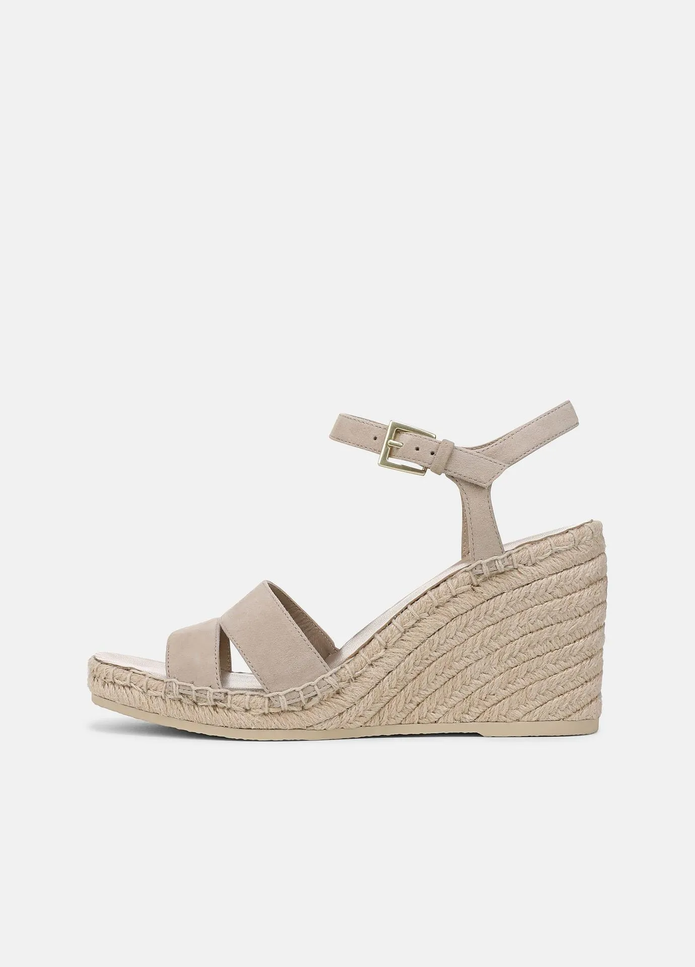 Gwen Suede Espadrille Wedge Sandals