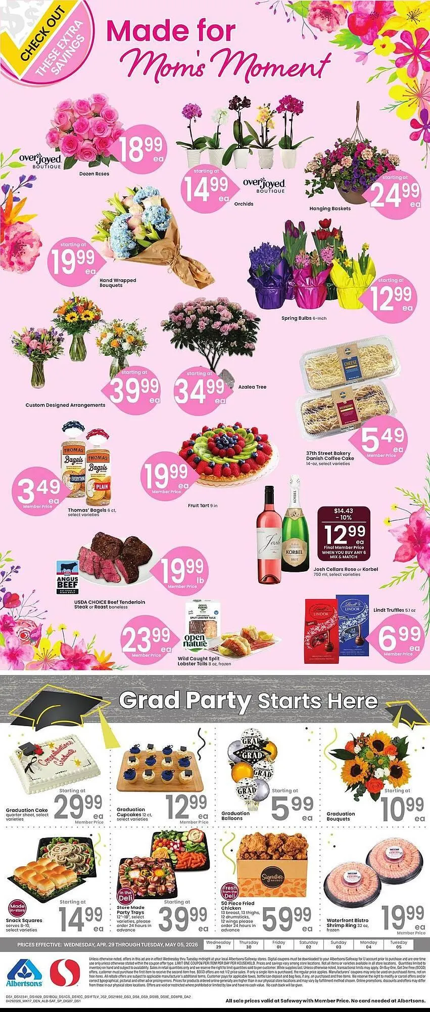 Weekly promotion Safeway weekly ad spanning from April 29 to May 5 2026 - Page 1 for Catalogue 365