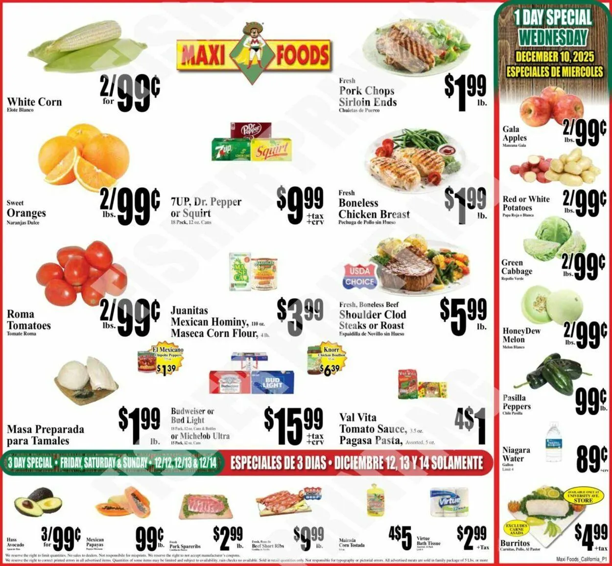 Weekly ad Maxi Foods Current weekly ad from December 10 to December 16 2025 - Page 1