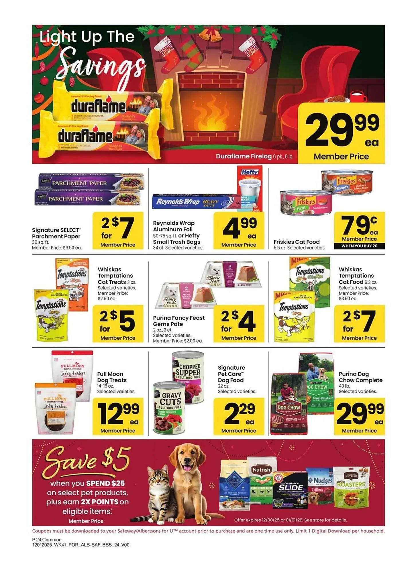 Weekly promotion Albertsons weekly ad spanning from December 1 to January 4 2026 - Page 24 for Catalogue 365