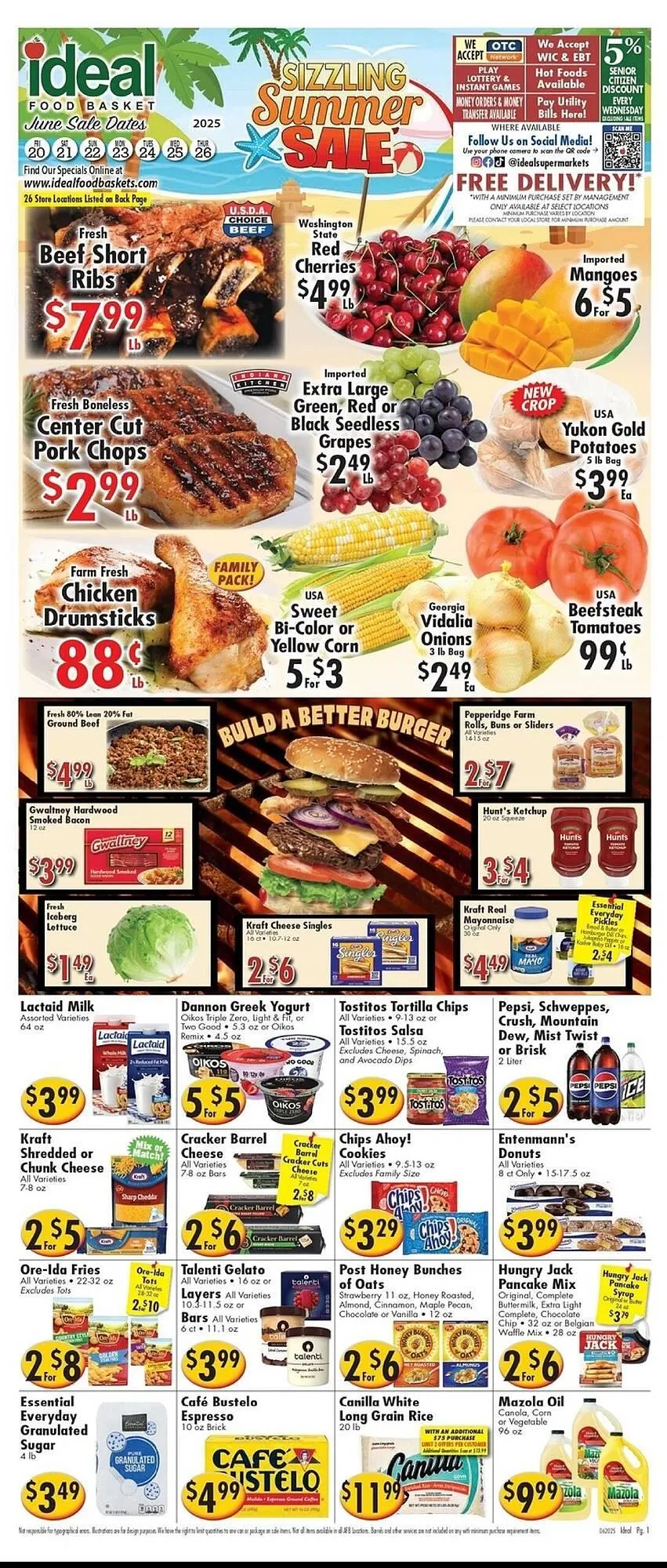 Weekly ad Ideal Food Basket Weekly Ad from June 20 to June 26 2025 - Page 1