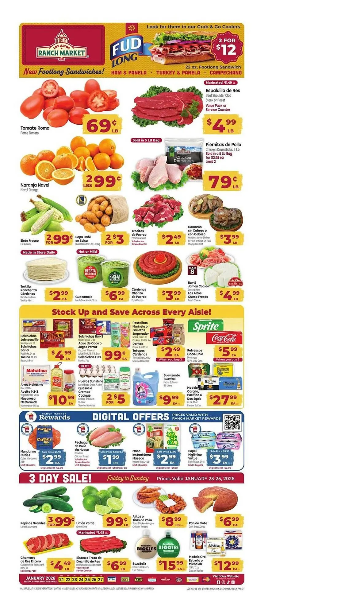 Weekly ad Los Altos Ranch Market weekly ad from January 21 to January 27 2026 - Page 1