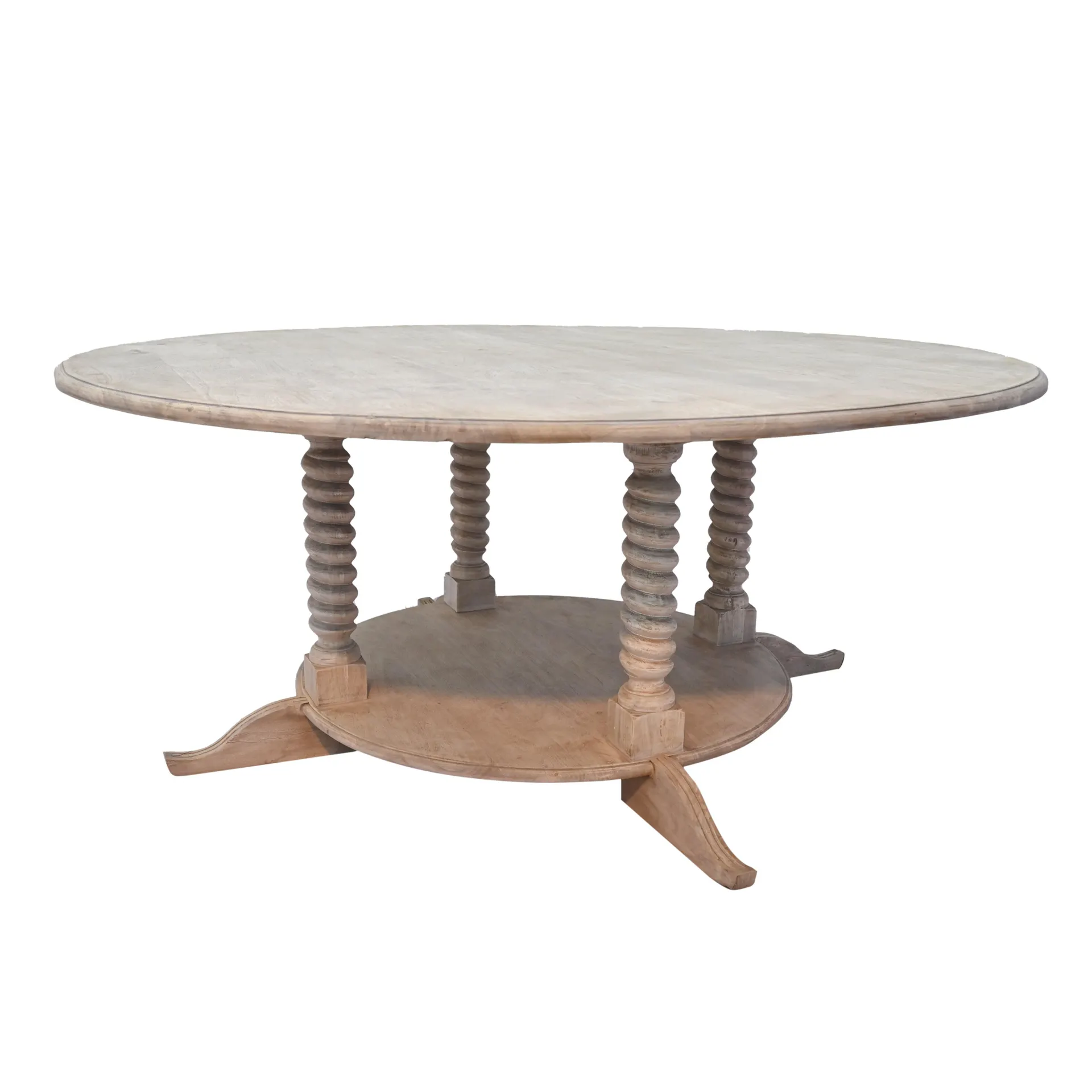Barley Twist Round Dining Table
