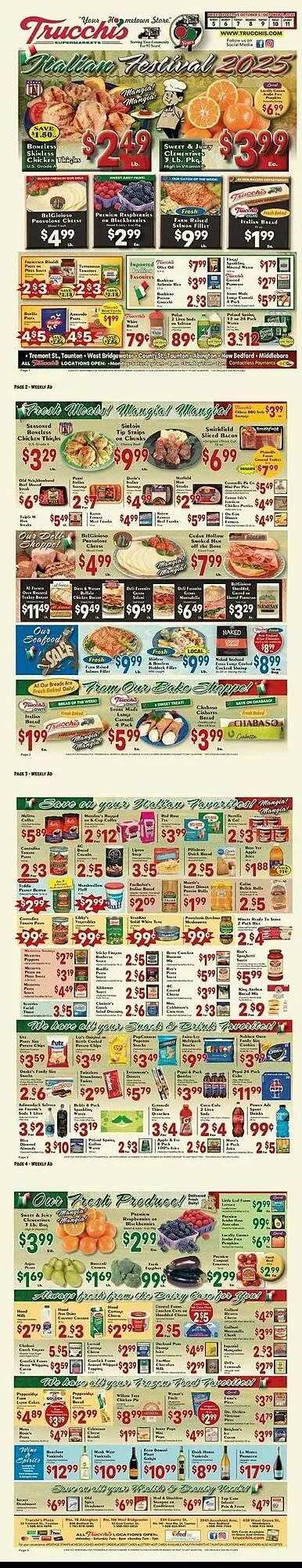 Weekly ad Trucchis weekly ad from October 5 to October 11 2025 - Page 1