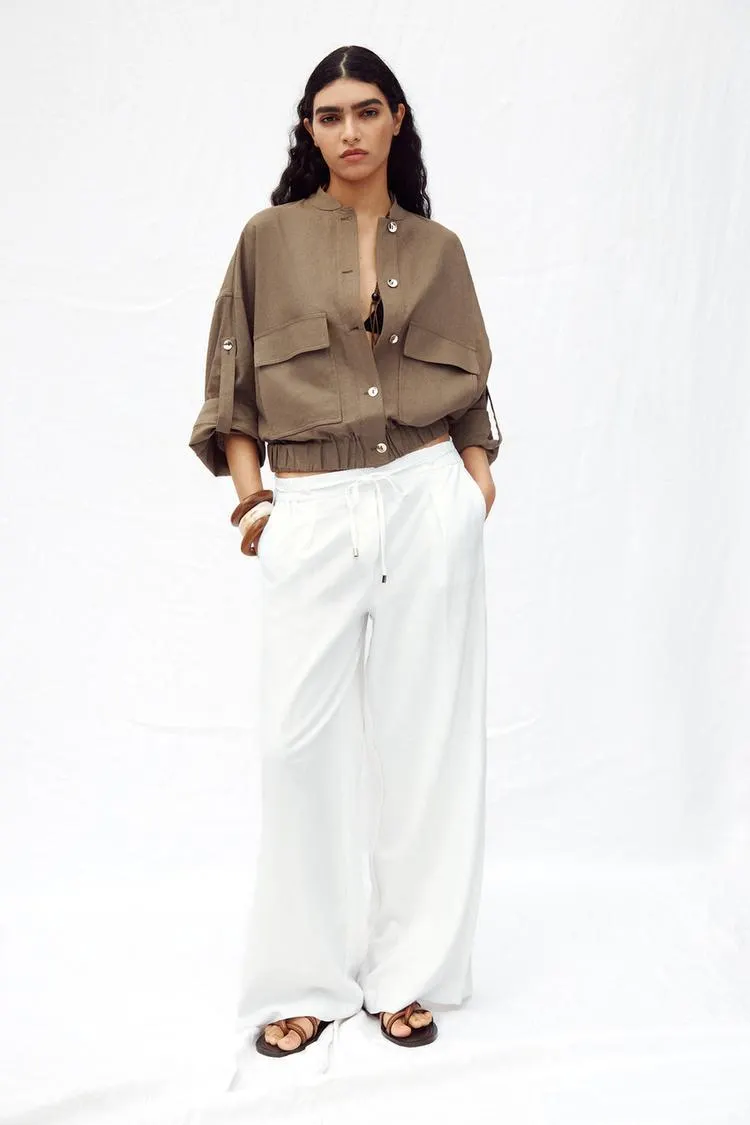 LINEN FULL SLEEVE JACKET