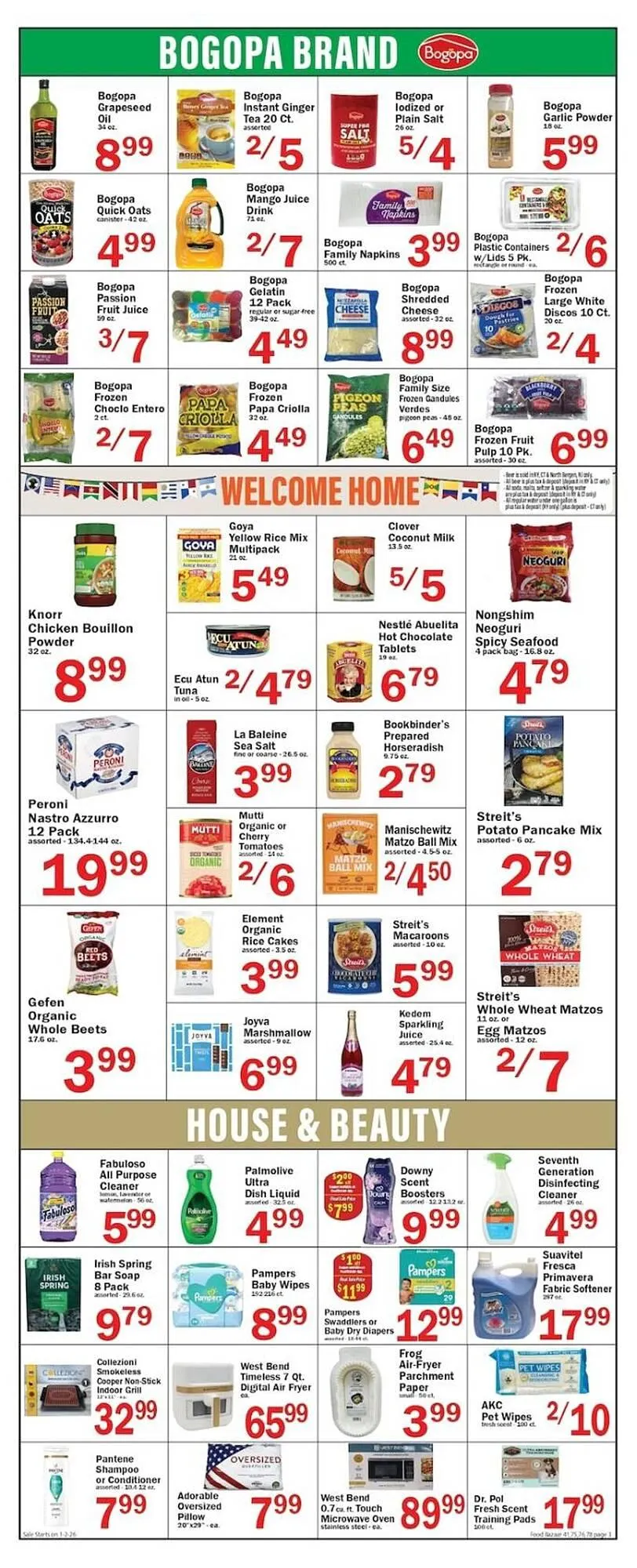 Weekly ad Food Bazaar circular from January 2 to January 7 2026 - Page 3