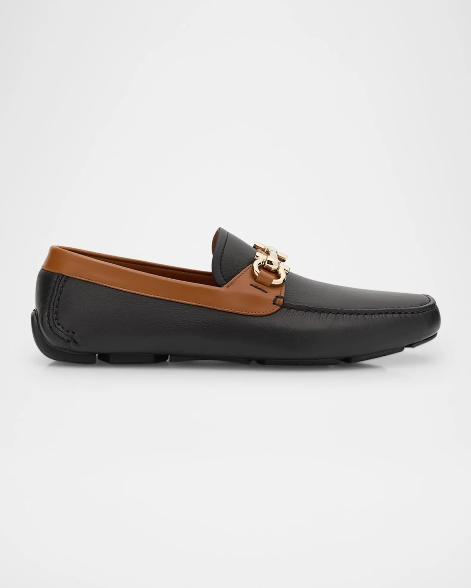 Men's Parigi Gancini-Buckle Leather Drivers