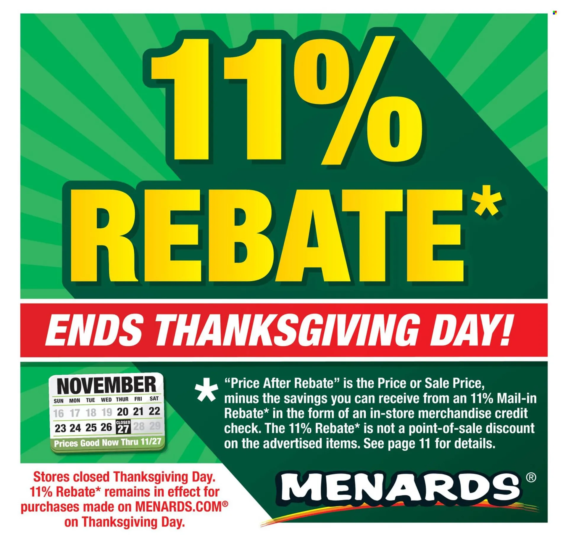 Menards weekly ad - 1