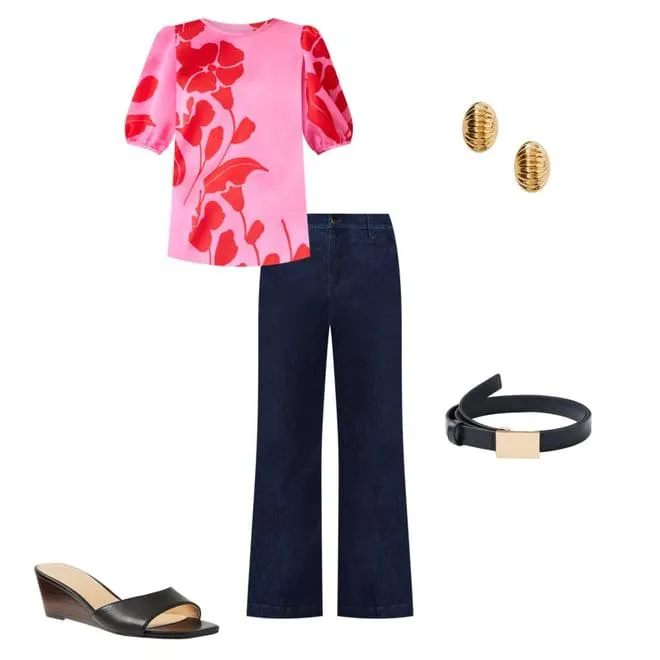 Floral Puff Sleeve Top