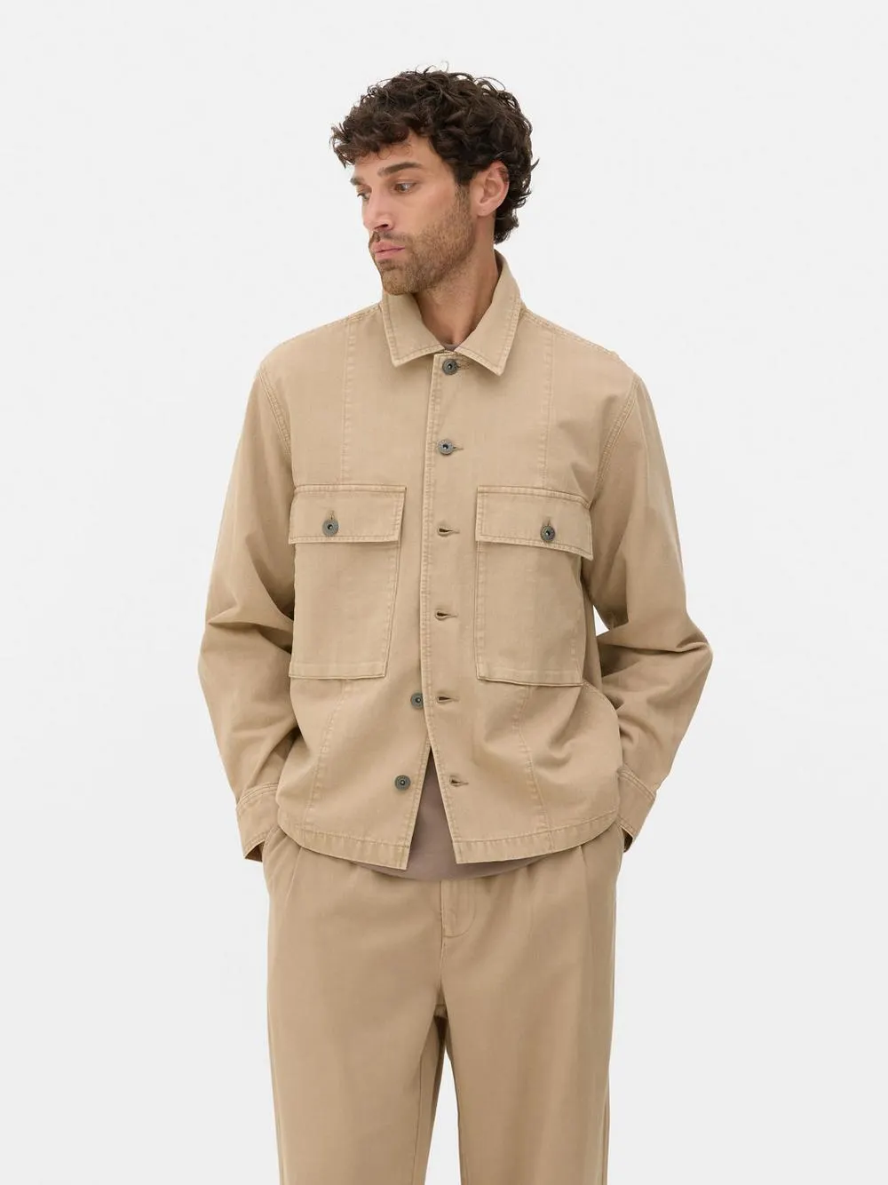 The stronghold Herringbone Canvas Jacket