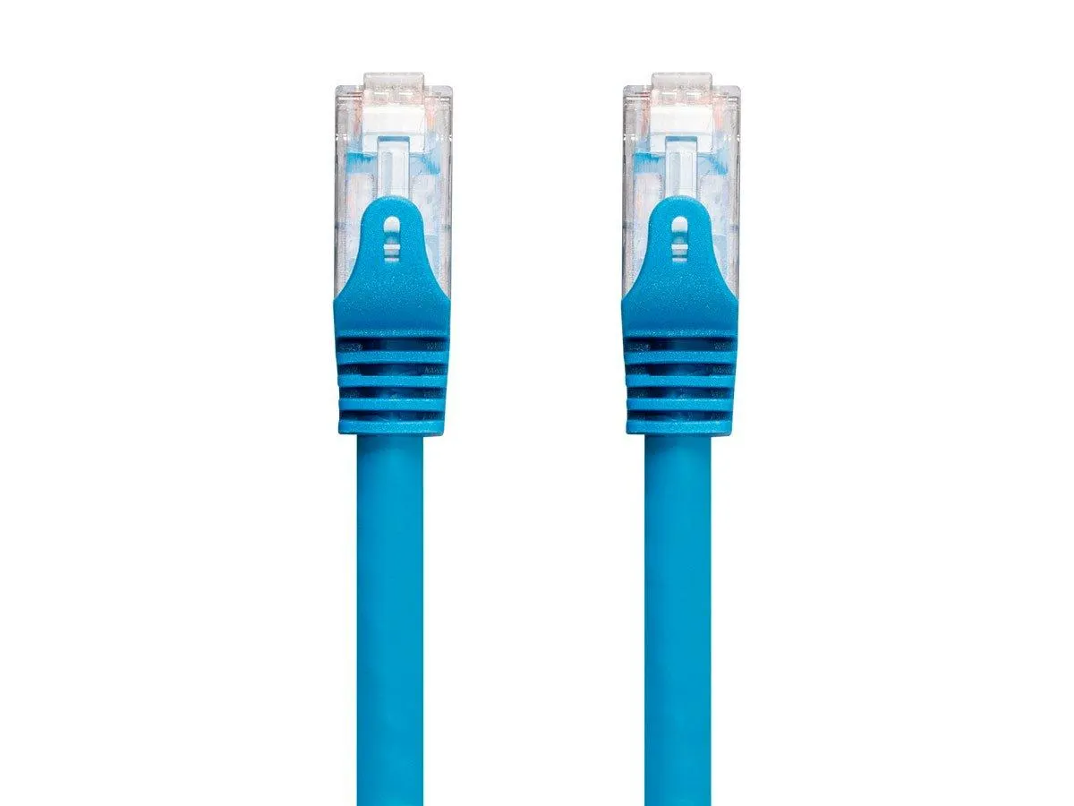 Monoprice Cat6 35ft Blue CMP Patch Cable, UTP, Solid, 23AWG, 550MHz, Pure Bare Copper, Snagless RJ45, Entegrade Series Ethernet Cable