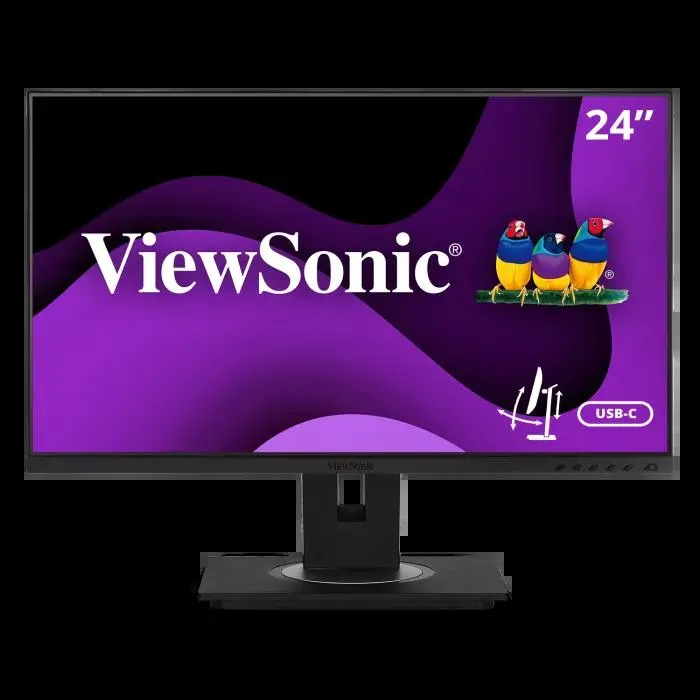 ViewSonic 24" 1080p Ergonomic 40-Degree Tilt IPS Monitor with USB-C | VG2455