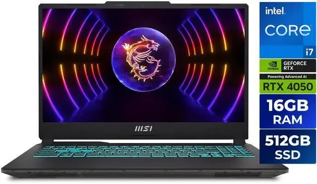 MSI Cyborg - 15.6" GeForce RTX 4050 Laptop GPU - Intel i7-13620H - 16GB Memory - 512 GB SSD - Windows 11 Home - Gaming Laptops - 144 Hz IPS (A13VE-218US )