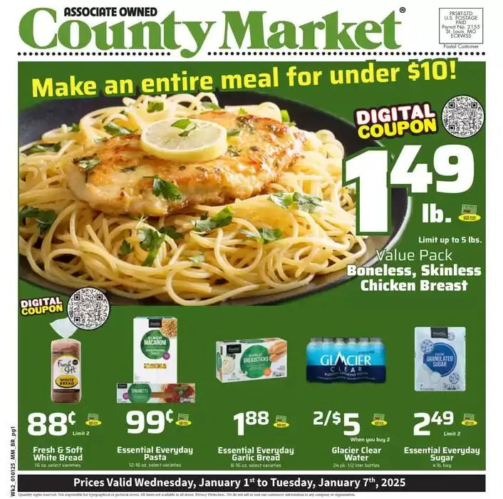 Weekly ad County Market Weekly ad from January 1 to January 7 2025 - Page 1