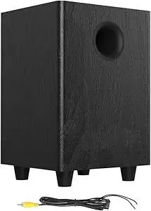 6.5" Subwoofer, Passive Audio Subwoofers, 100W Heavy Bass Powerful Sound Speaker Subwoofers for Studio Home Theater Party Plug and Play S650D Black