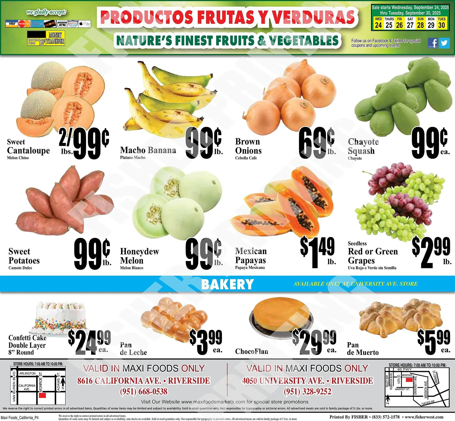 Weekly promotion Maxi Foods weekly ad spanning from September 26 to September 30 2025 - Page 4 for Catalogue 365