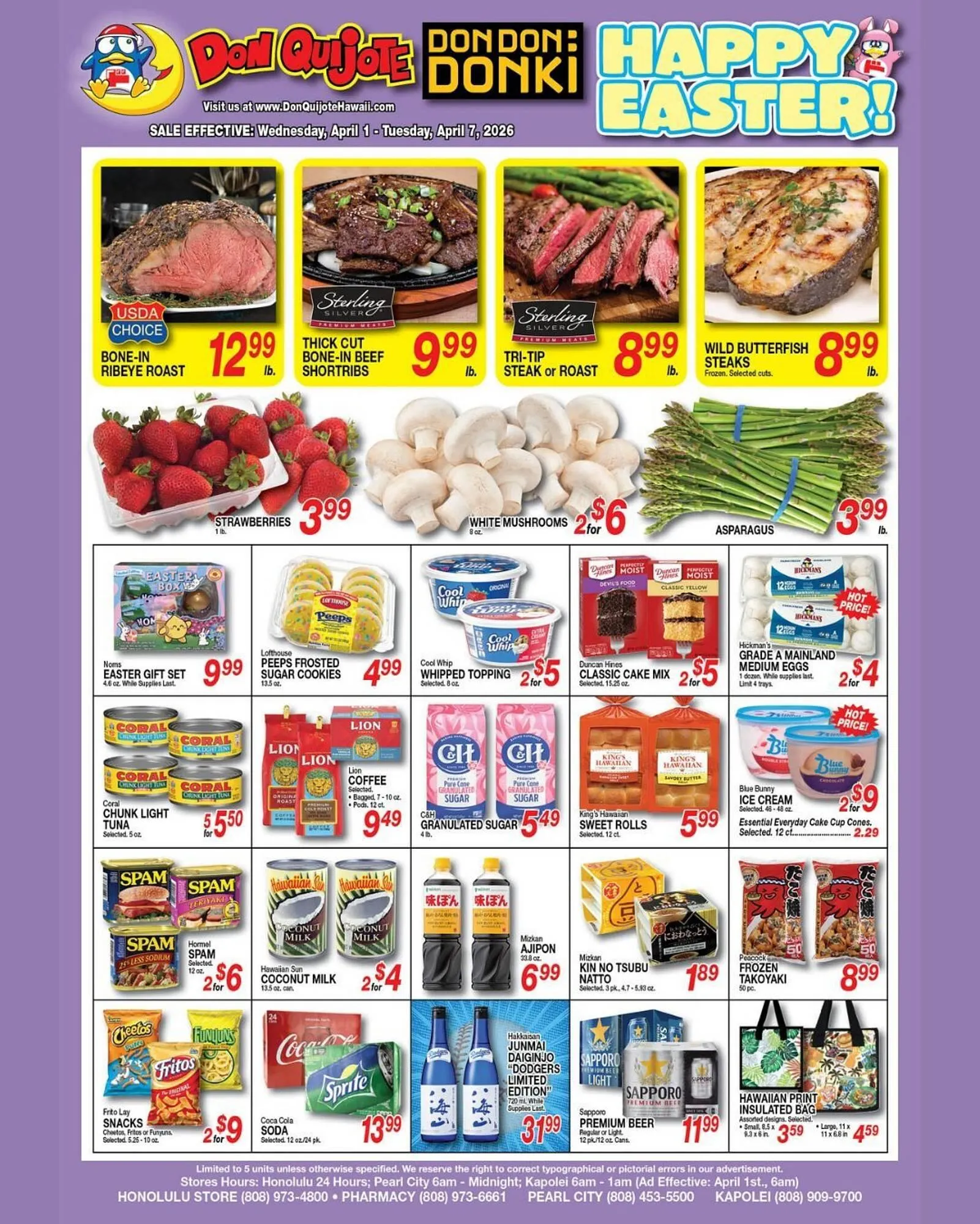 Weekly ad Don Quijote Hawaii weekly ad from April 2 to April 7 2026 - Page 1