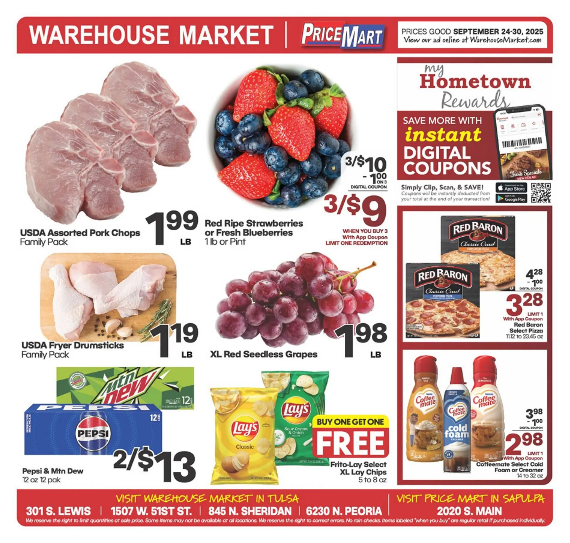 Weekly ad Warehouse Market weekly ad from September 24 to September 30 2025 - Page 1