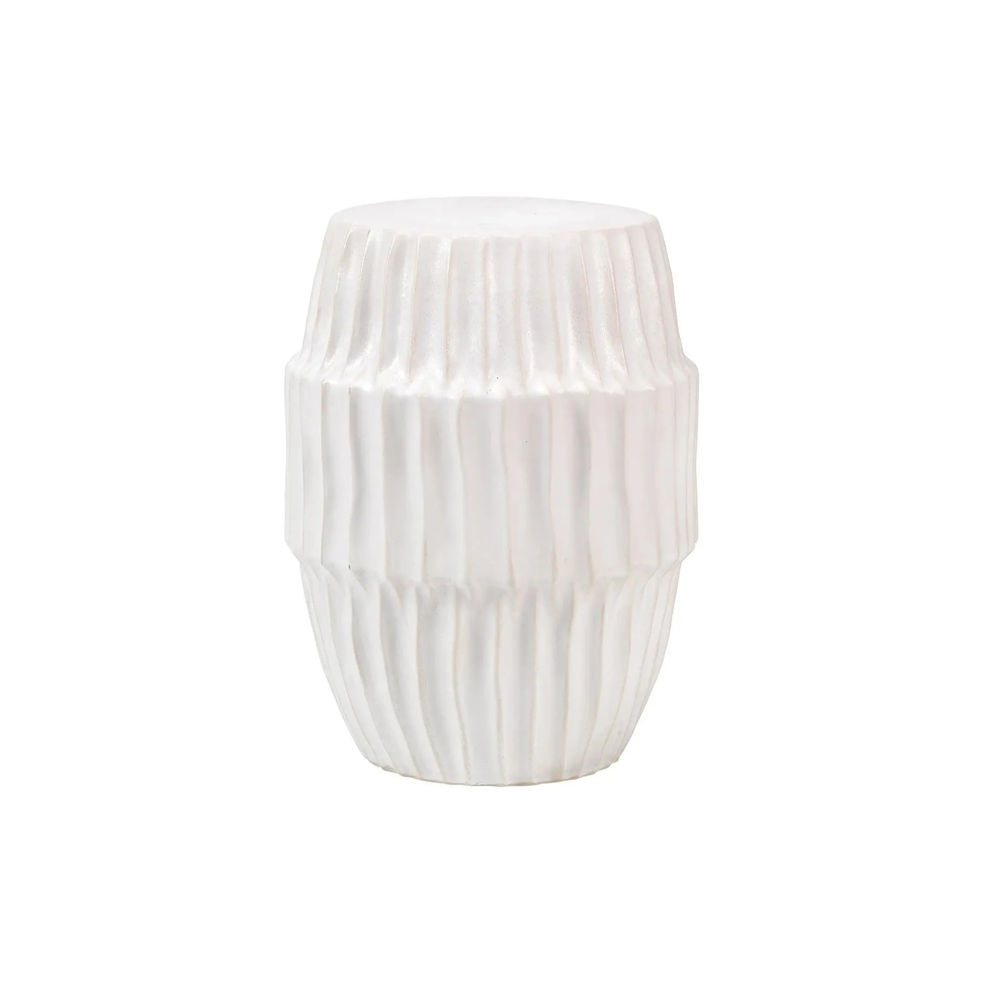 Neolithic Side Table in White Ombre