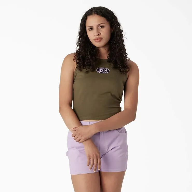 Women's Racerback Cropped Tank Top
