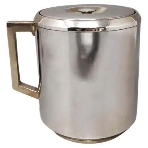 1960s Stunning Ice Bucket by Aldo Tura for Macabo. Made in Italy.