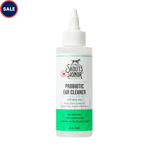 Skout's Honor Probiotic Ear Cleaner for Dogs, 4 fl. oz.