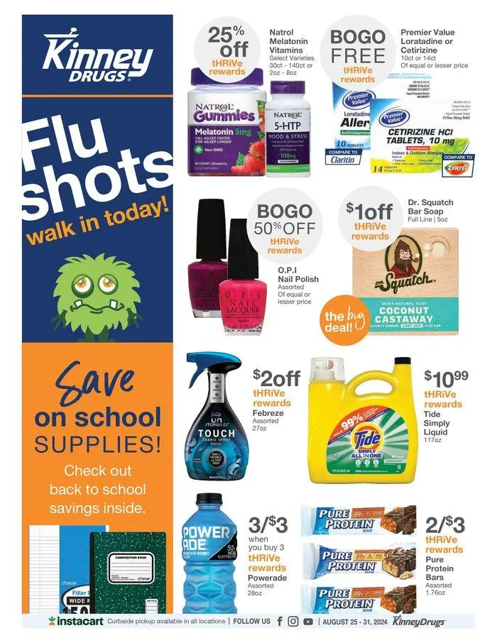 Kinney Drugs Weekly Ad - 1