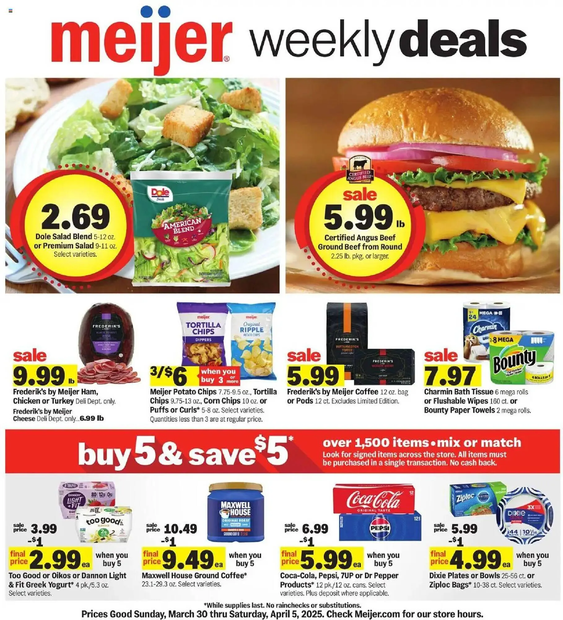 Weekly ad Meijer Weekly Ad from March 30 to April 5 2025 - Page 1