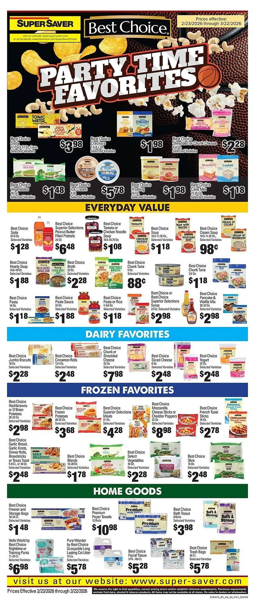 Weekly ad Super Saver weekly ad from February 23 to March 22 2026 - Page 1